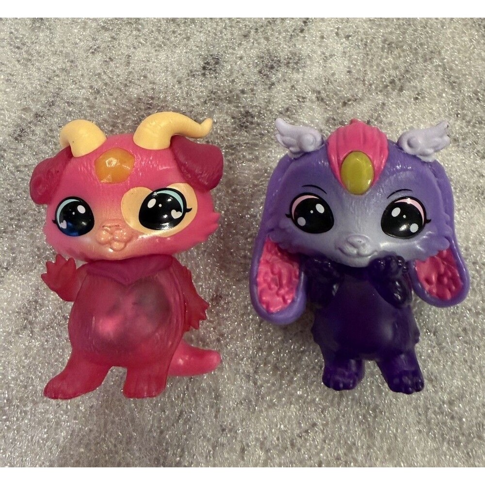 Magic Mixies Mixlings Figures Lot of 2 Kawaii Collectible Pink Purple